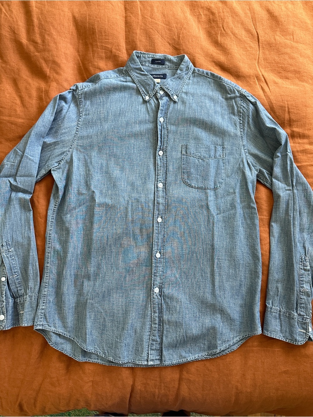 J. Crew Medium Blue Denim Shirt L